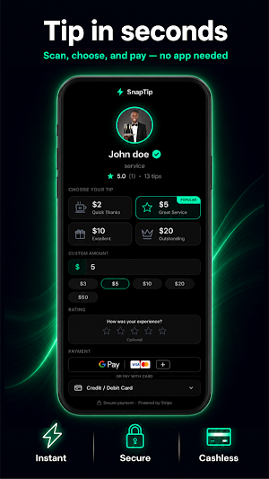 SnapTip: Receive Digital Tips Screenshot 1