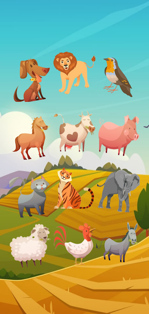 Animal Sounds for kid learning Screenshot 1
