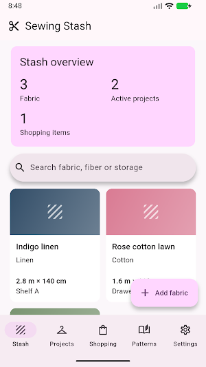 Sewing Stash Screenshot 0
