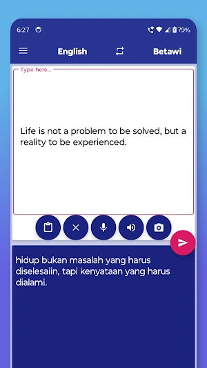 Betawi English Translator Screenshot 2