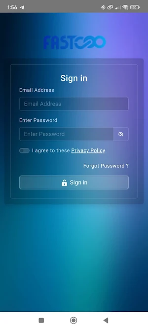 Fastcoo Client Application Screenshot 3