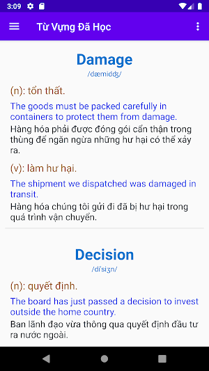 HVOC - Học Từ Vựng Tiếng Anh T Screenshot 2