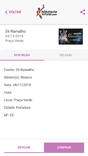 Bilheteria Virtual Screenshot 1
