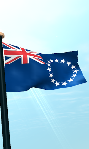 Cook Islands Flag 3D Wallpaper Screenshot 3