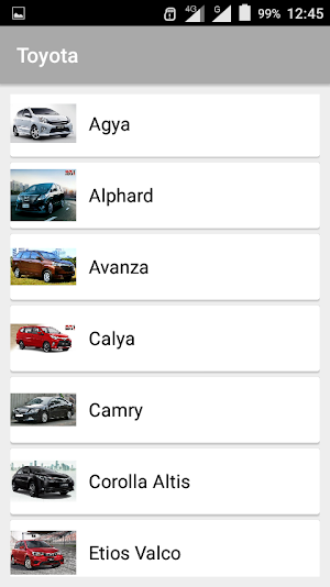 Katalog Spesifikasi Mobil Screenshot 2