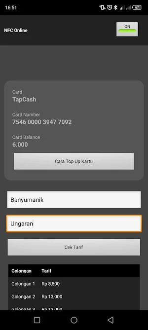 Cek Saldo e-Tol & Tarif Tol Screenshot 1