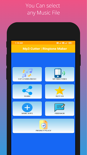 Mp3 Cutter and Ringtone Maker Screenshot 1