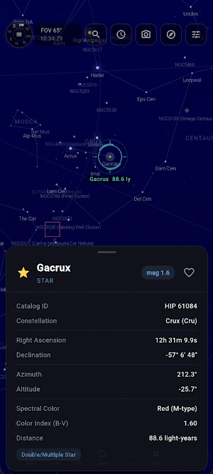 Insta Sky - Stargazing Sky Map Screenshot 3