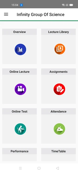 Infinity Group Of Science MyClassAdmin App Screenshot 1