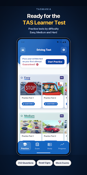 TAS Learner Licence Test Screenshot 0