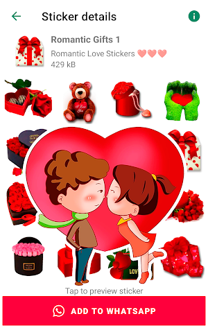 Love stickers for WhatsApp Screenshot 1