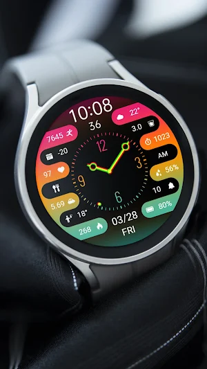 ZKin Watch Colorful Clock Screenshot 2