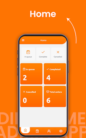 DineHome Restaurant Admin App Screenshot 0