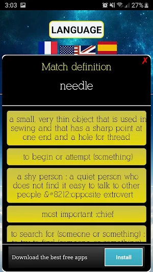 Words games - Definition match Screenshot 3