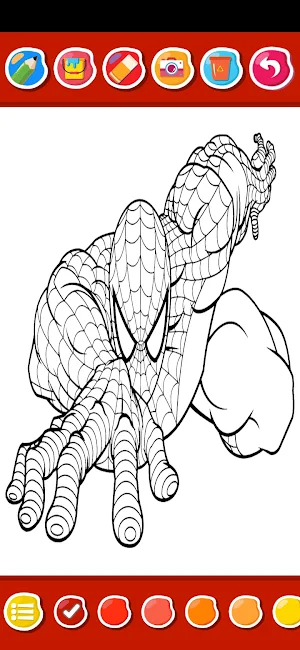 Spider of hero man Coloring Screenshot 1