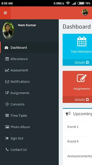 MSanskriti Staff Portal Screenshot 2