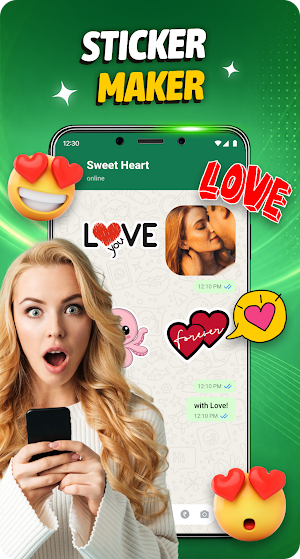Romantic Love Sticker Maker Screenshot 0