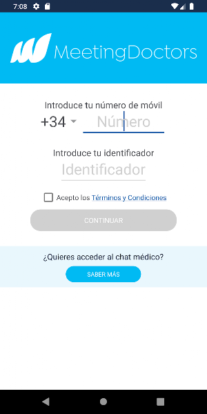 MeetingDoctors Chat Médico Screenshot 0