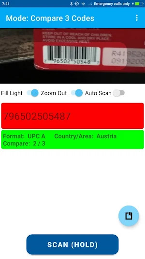 Barcode Compare Screenshot 3