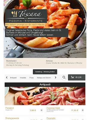 Pizzeria Toscana Screenshot 3