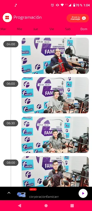 Radio Corporacion Famicarr Screenshot 2