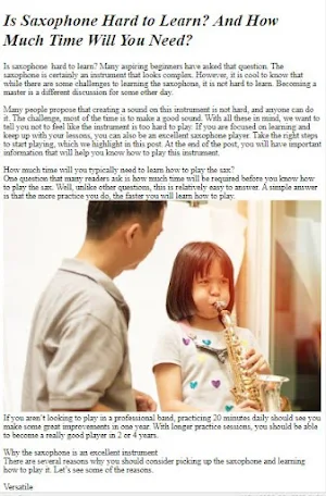How to Play Saxophone Screenshot 2