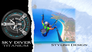 Sky Diver Titanium Wear OS Screenshot 2