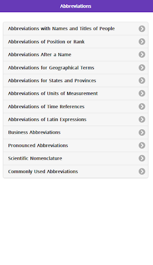 Abbreviations Screenshot 0