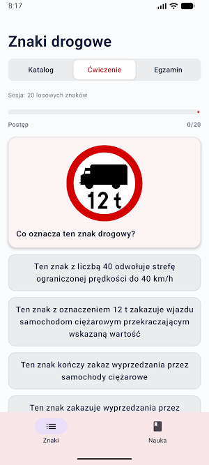 Polskie Znaki Drogowe Screenshot 2