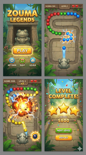 Zouma Legends Marble Breaker Screenshot 1