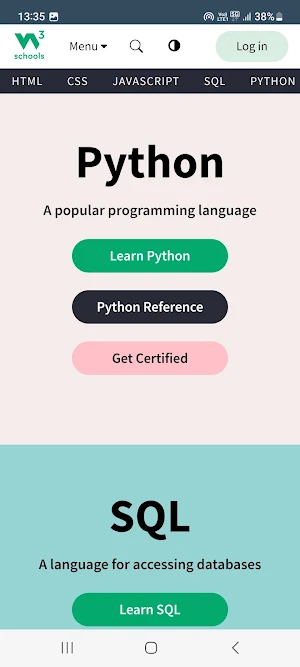 W3Schools : Learn To Code Screenshot 3