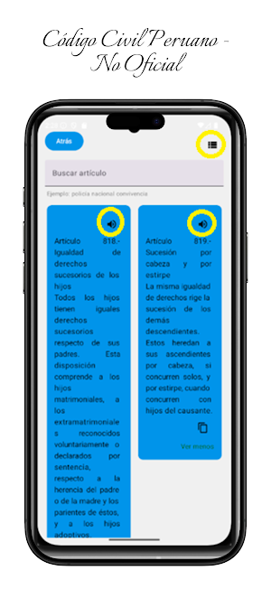 Código Civil Peruano Screenshot 2