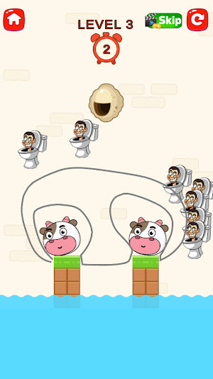 Toilet Attack: Draw Puzzle Screenshot 0