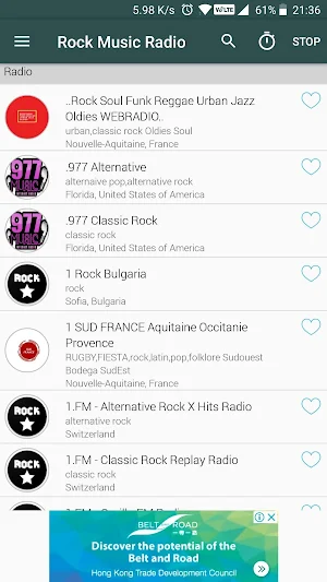 Rock Music Radio Screenshot 2