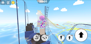 Roller coaster obby parkour Screenshot 1