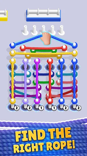 Rope Jam:Tangle Sort Screenshot 2