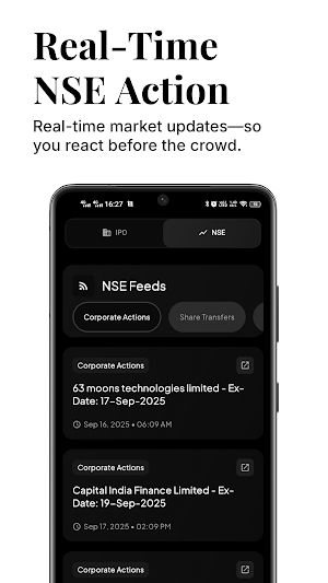 Snipy: Live Finance & IPO News Screenshot 1