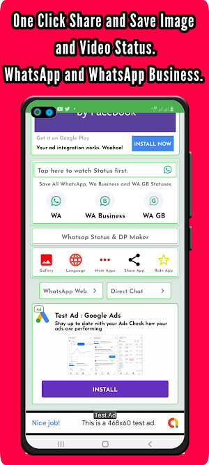 Easy Status Saver Quick Repost Screenshot 1