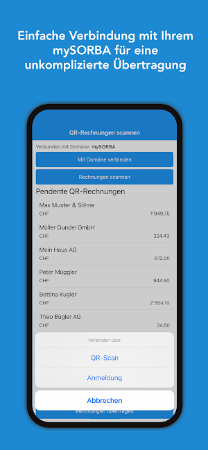 SORBA myQR-Scan Screenshot 2