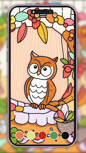 Owl Coloring for Adults Screenshot 1