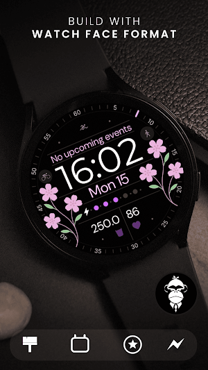 Digital Floral Watch Face Screenshot 1