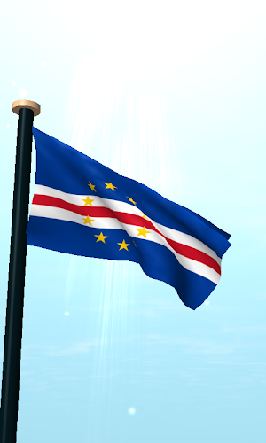 Cape Verde Flag 3D Wallpaper Screenshot 1