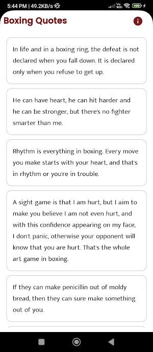 Boxing Quotes and Sayings Screenshot 0