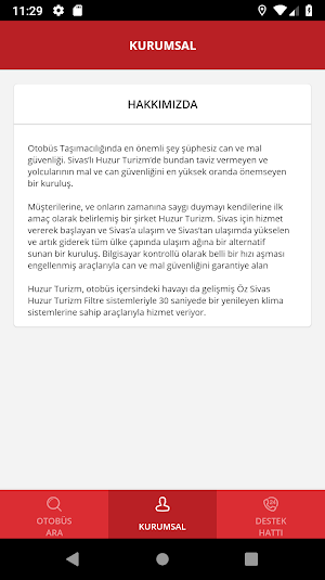 Sivas Huzur Turizm Screenshot 1