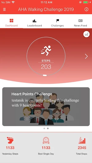 AHA Walking Challenge 2019 Screenshot 3