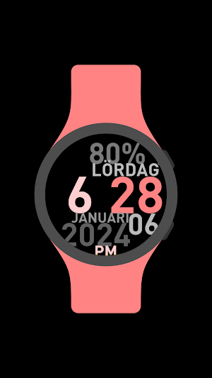 Huge Swedish Watch Face Screenshot 2