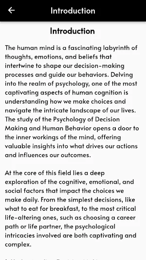 Psychology of Decision Making Screenshot 1