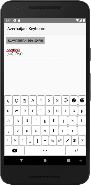 Azərbaycan klaviaturası Screenshot 2