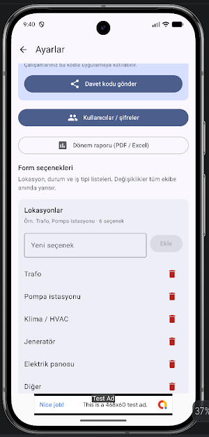 Energy Maintenance Report Screenshot 3