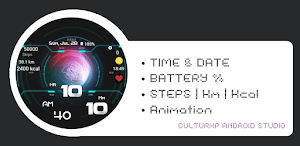 Future GUI Animated Watch Face Screenshot 1